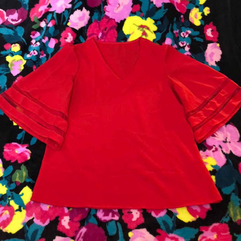 Medium red dress shirt